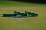 Shallow Hole Cup Cover (HDPE in green) for artificial grass installed hole cup - Active Golf Projects