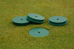 Shallow Hole Cup Cover (HDPE in green) for artificial grass installed hole cup - Active Golf Projects