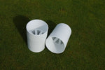 Deluxe Plastic Locking Hole Cup (UK) / All white 4.25” Diameter - Active Golf Projects
