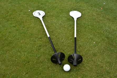 Fibre Glass Practice Putting Green Pin – With Black Plastic 'backsaver' Ball Tray (priced without flag) - Active Golf Projects